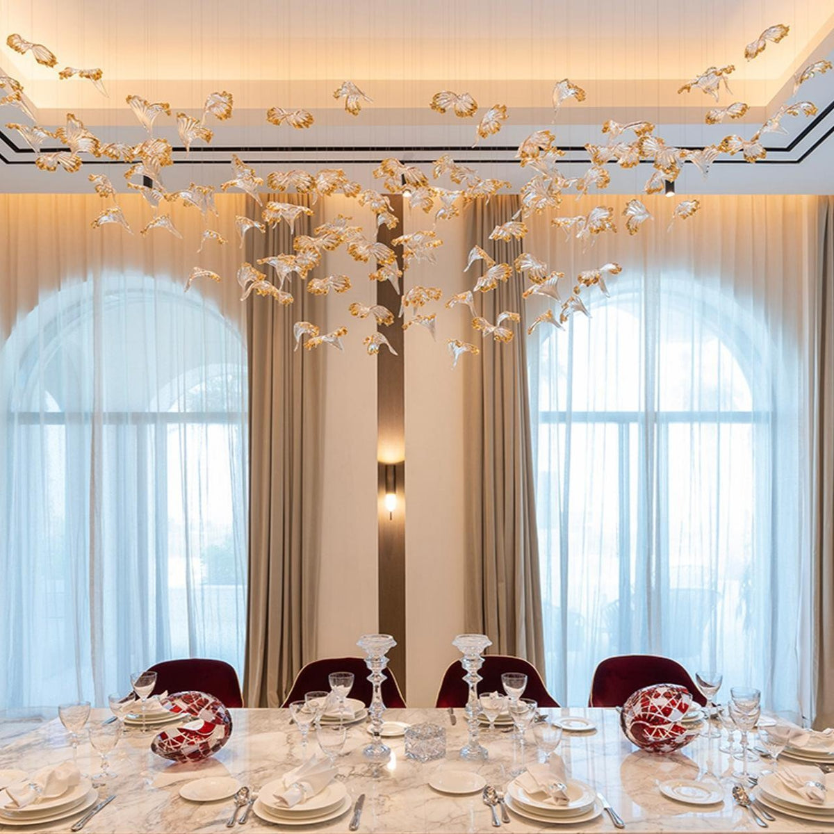 Farenune Glass Chandelier-Moonnatur