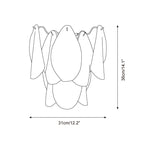 Camberina Glass Wall Light-Moonnatur