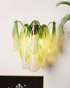 Camberina Glass Wall Light-Moonnatur