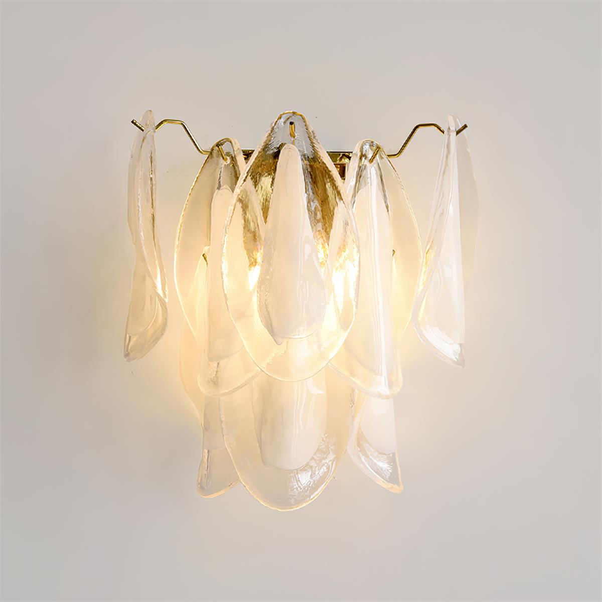 Camberina Glass Wall Light-Moonnatur