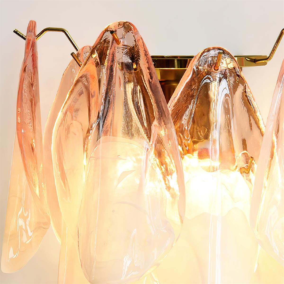 Camberina Glass Wall Light-Moonnatur