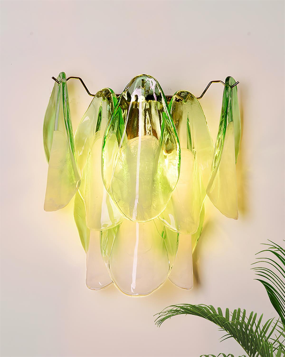 Camberina Glass Wall Light-Moonnatur