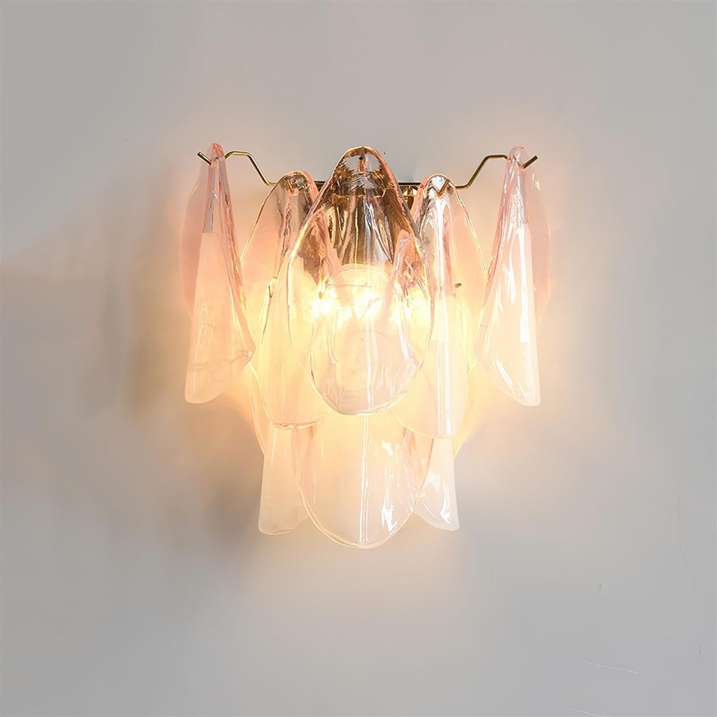 Camberina Glass Wall Light-Moonnatur