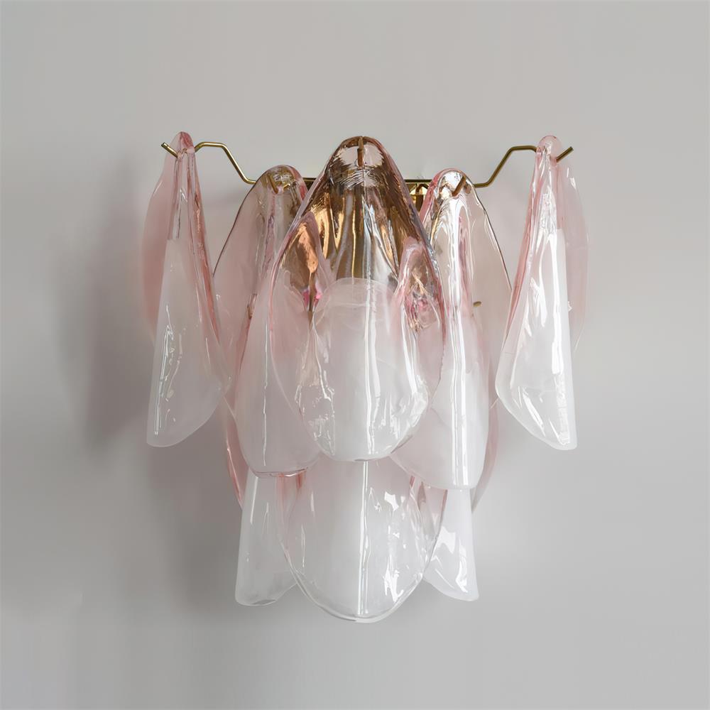 Camberina Glass Wall Light-Moonnatur