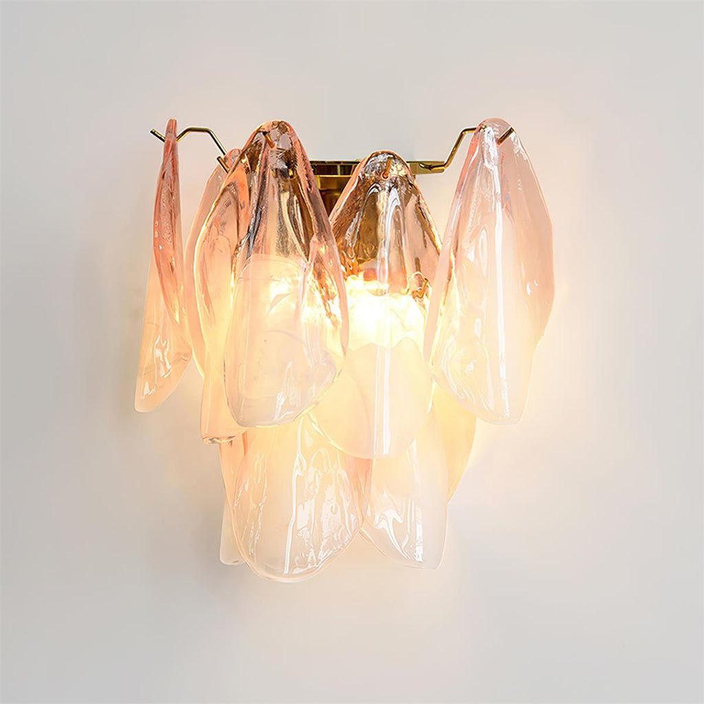 Camberina Glass Wall Light-Moonnatur