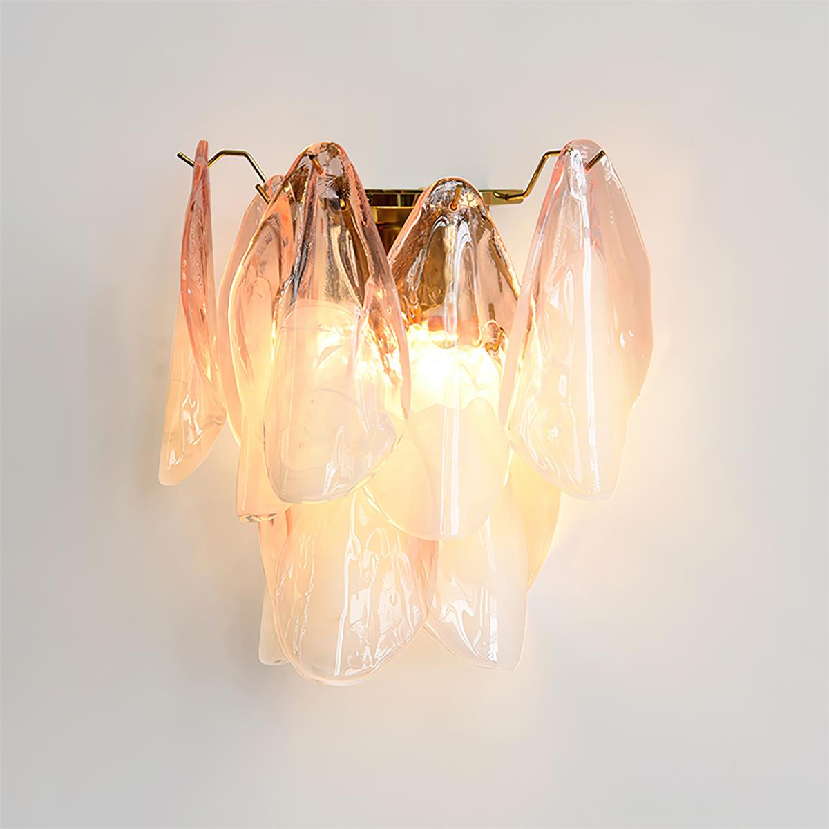 Camberina Glass Wall Light-Moonnatur