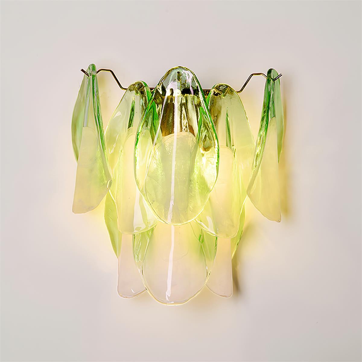 Camberina Glass Wall Light-Moonnatur