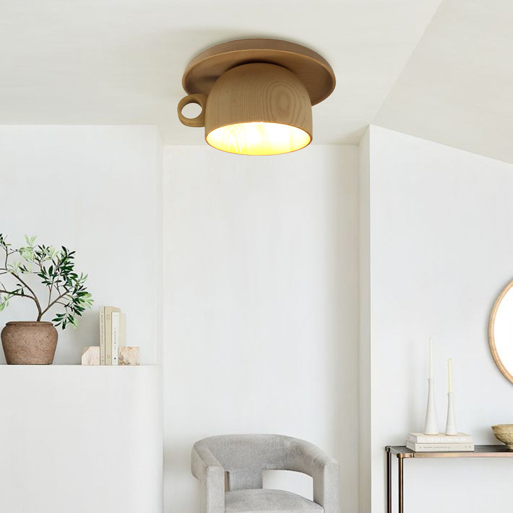 Altonwren Wood Ceiling Light-Moonnatur
