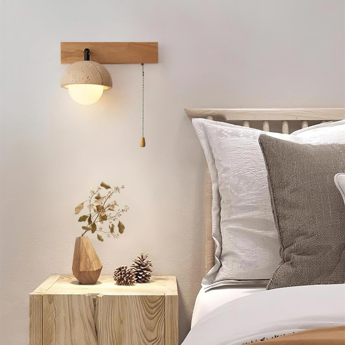 Ravenseris Travertine Wall Light-Moonnatur