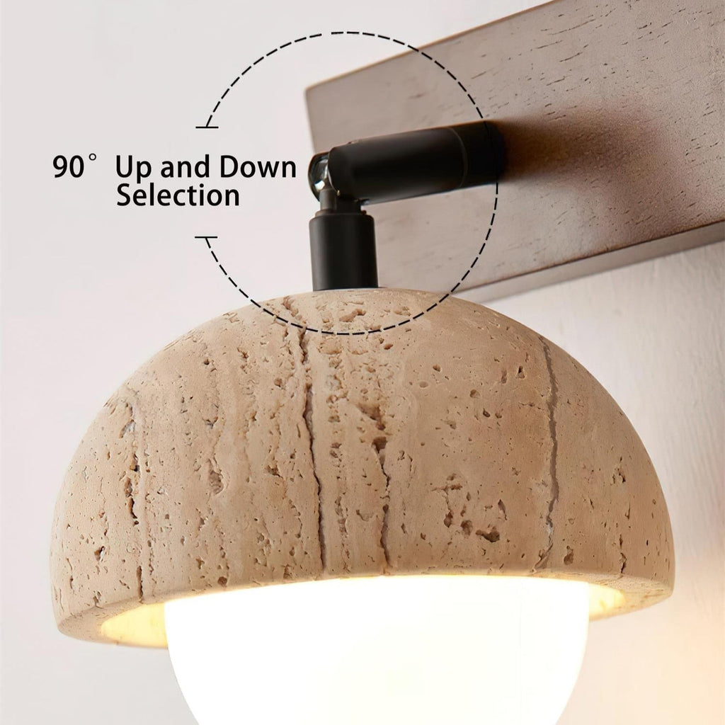 Ravenseris Travertine Wall Light-Moonnatur