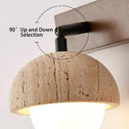 Ravenseris Travertine Wall Light-Moonnatur