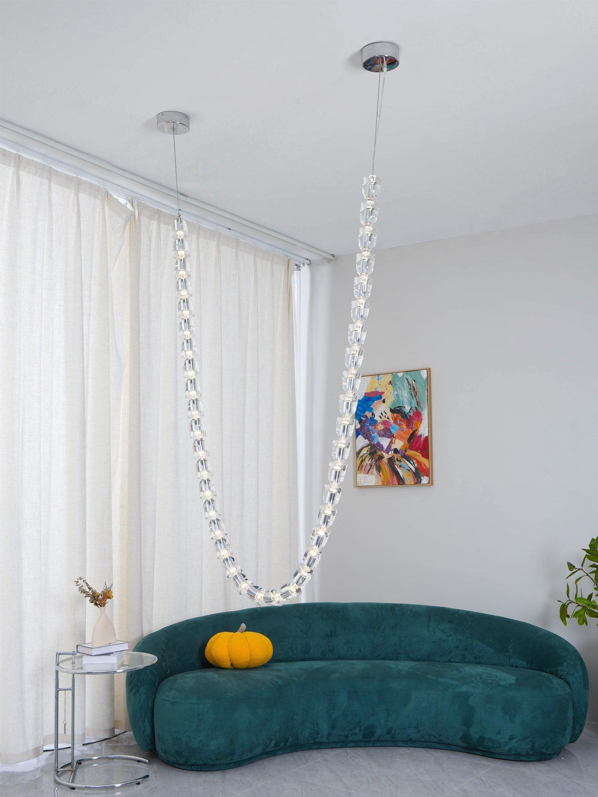 Hadrenis Acrylic Chandelier-Moonnatur