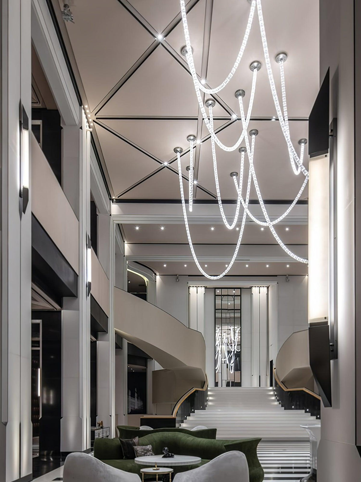 Veyrenvale Acrylic Chandelier-Moonnatur