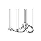 Wilvenwick Acrylic Chandelier-Moonnatur