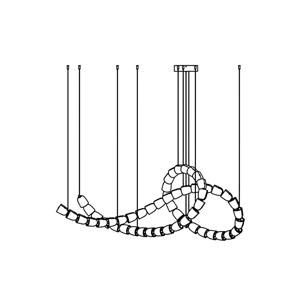 Wilvenwick Acrylic Chandelier-Moonnatur