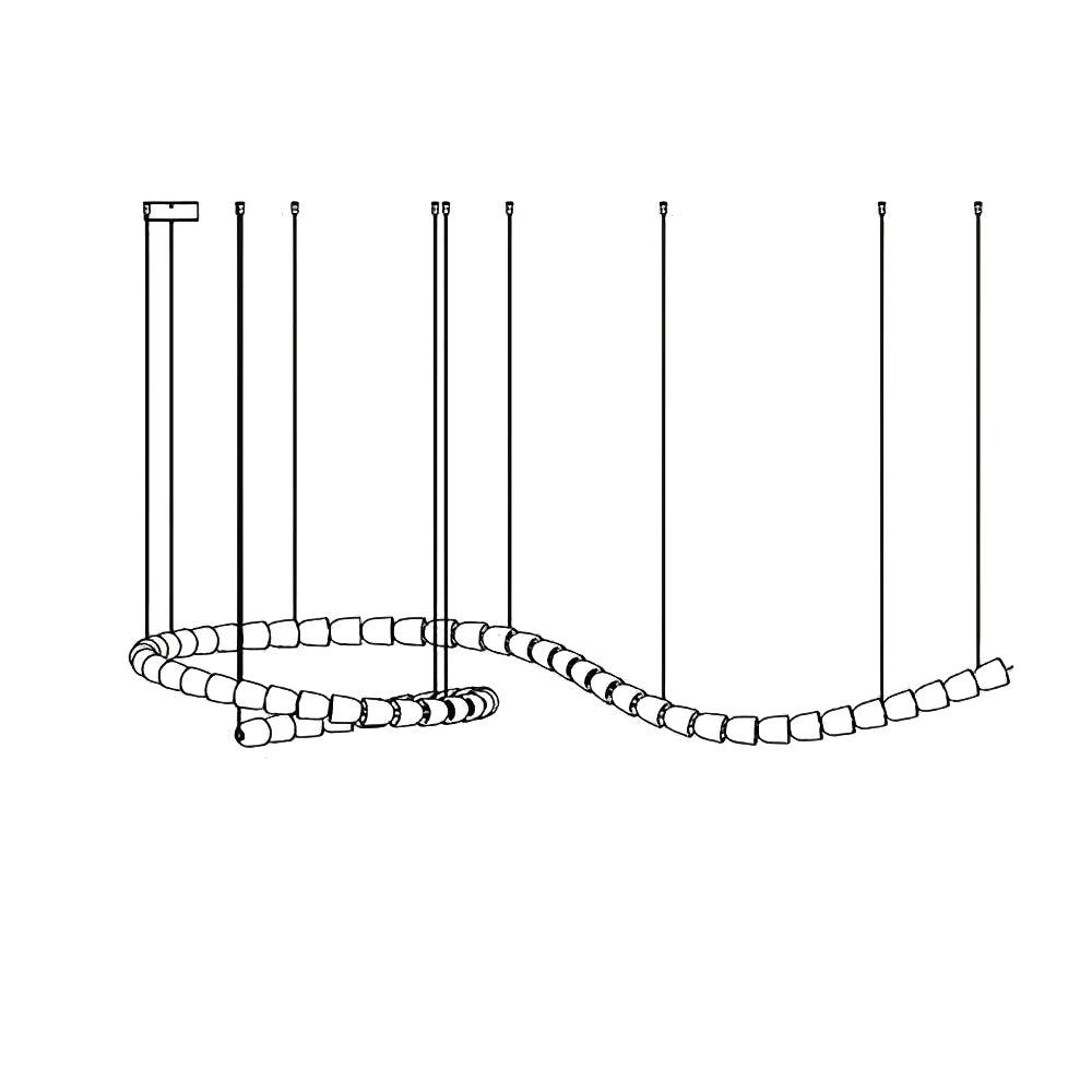 Darrowwyn Acrylic Chandelier-Moonnatur