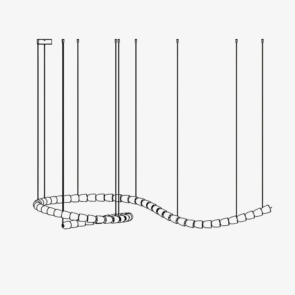 Darrowwyn Acrylic Chandelier-Moonnatur