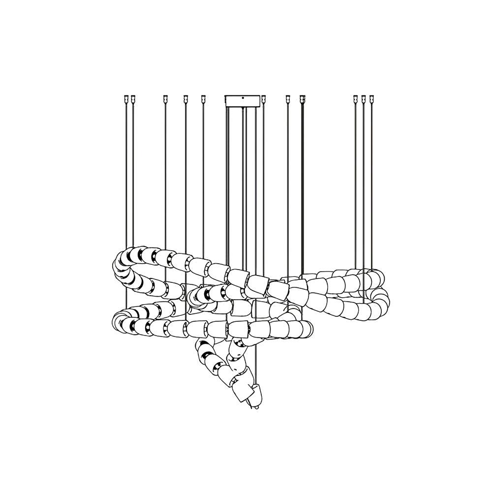 Myrenwyn Acrylic Chandelier-Moonnatur