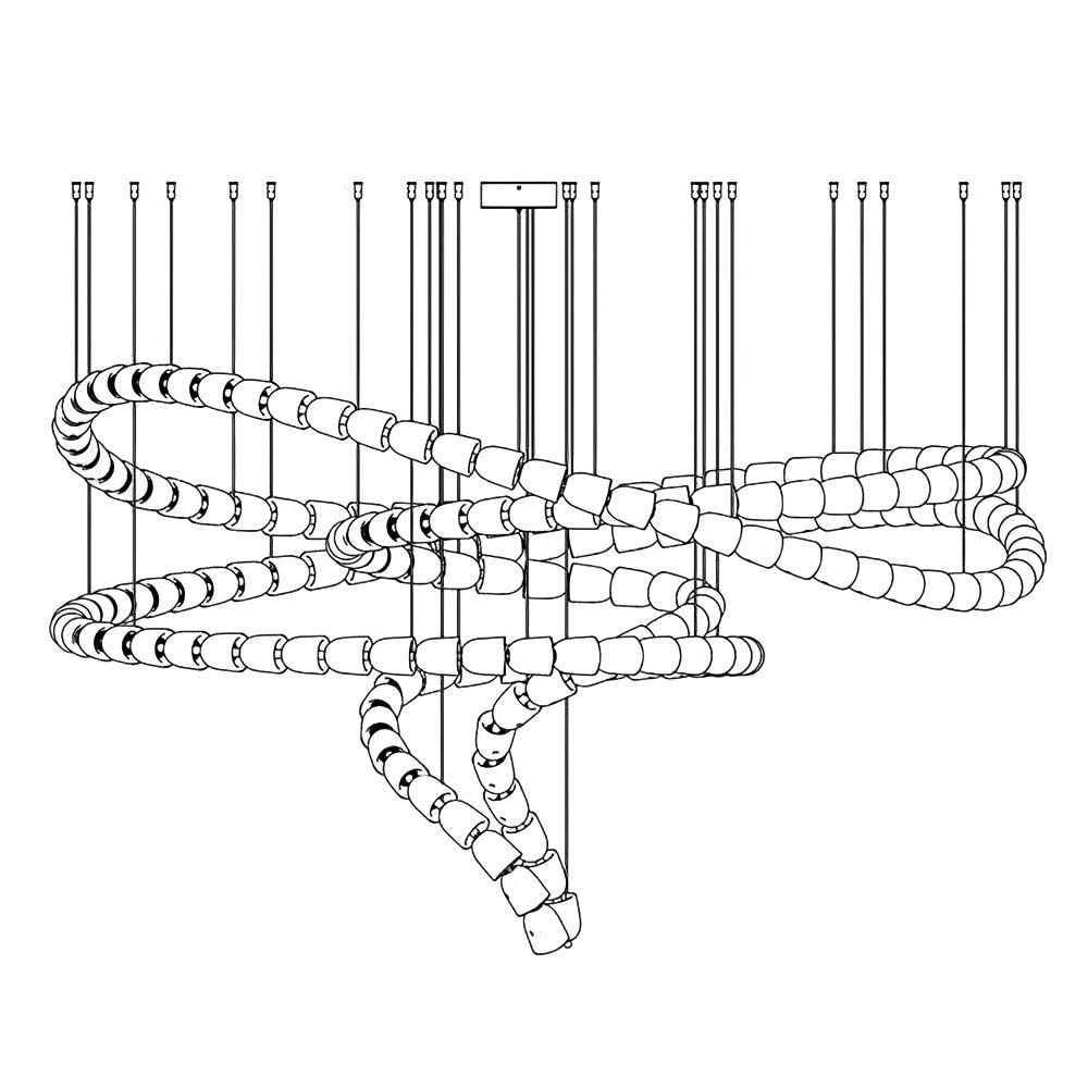 Myrenwyn Acrylic Chandelier-Moonnatur