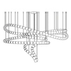 Hadrenis Acrylic Chandelier-Moonnatur