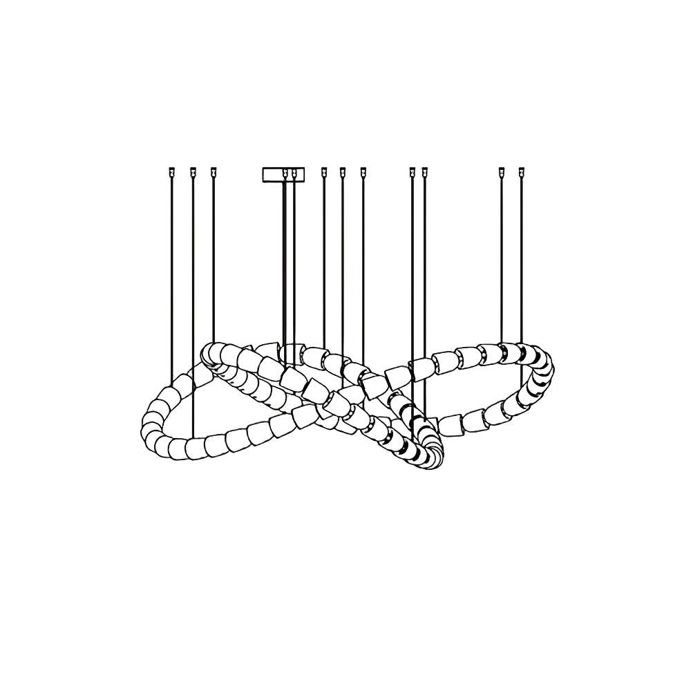 Myrenwyn Acrylic Chandelier-Moonnatur