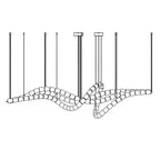Hadrenis Acrylic Chandelier-Moonnatur