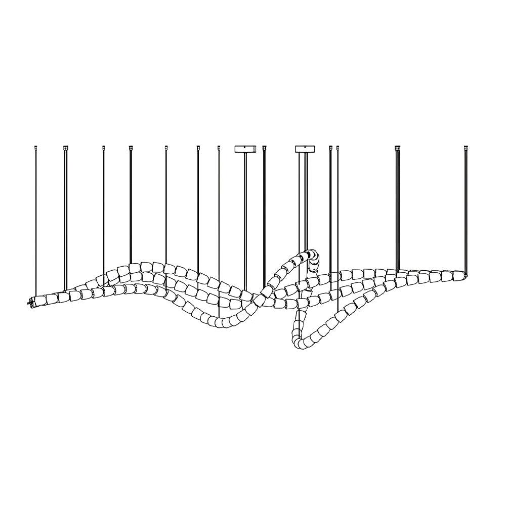Myrenwyn Acrylic Chandelier-Moonnatur