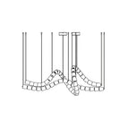 Hadrenis Acrylic Chandelier-Moonnatur