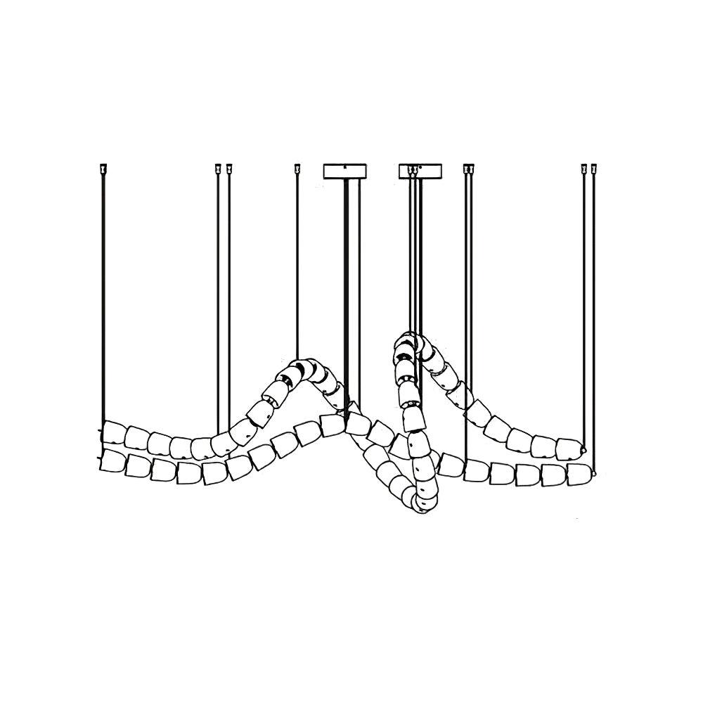 Myrenwyn Acrylic Chandelier-Moonnatur
