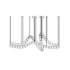 Hadrenis Acrylic Chandelier-Moonnatur
