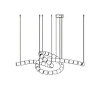 Hadrenis Acrylic Chandelier-Moonnatur