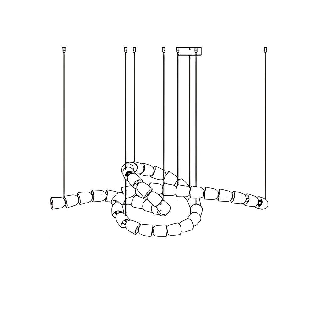 Myrenwyn Acrylic Chandelier-Moonnatur