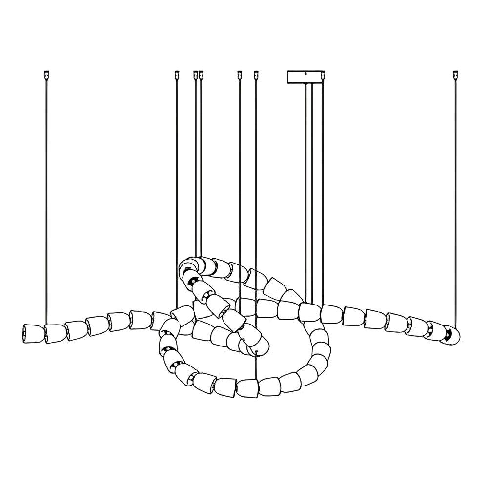 Myrenwyn Acrylic Chandelier-Moonnatur