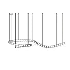 Hadrenis Acrylic Chandelier-Moonnatur