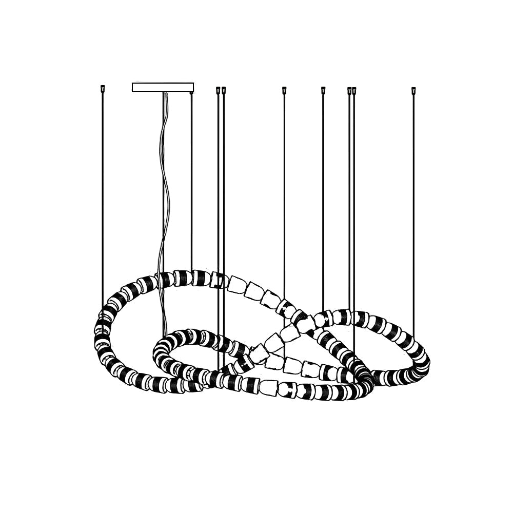 Myrenwyn Acrylic Chandelier-Moonnatur