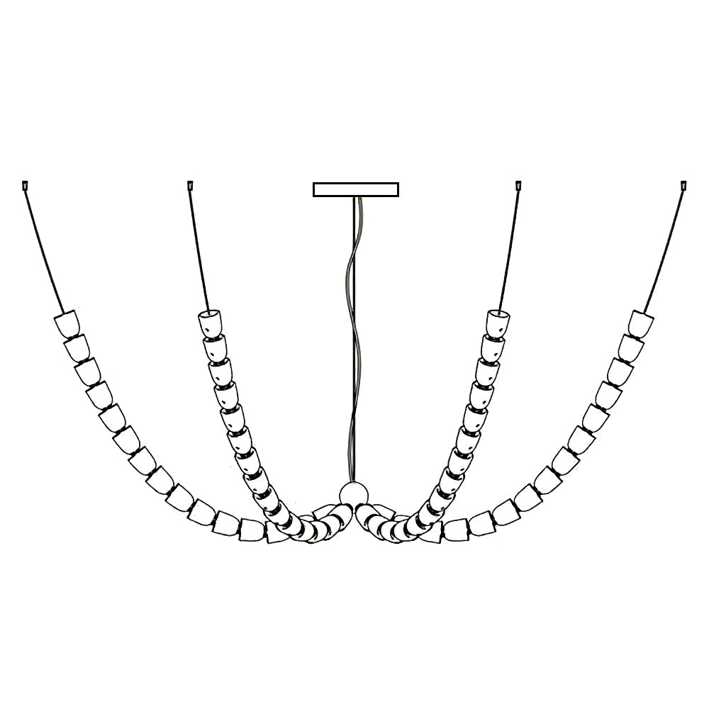 Myrenwyn Acrylic Chandelier-Moonnatur