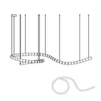 Hadrenis Acrylic Chandelier-Moonnatur