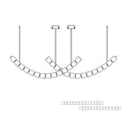 Hadrenis Acrylic Chandelier-Moonnatur