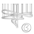 Hadrenis Acrylic Chandelier-Moonnatur