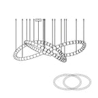 Hadrenis Acrylic Chandelier-Moonnatur