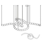 Hadrenis Acrylic Chandelier-Moonnatur