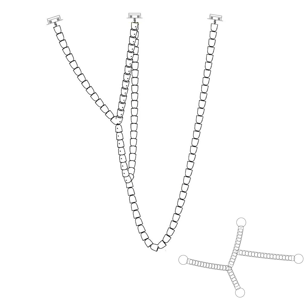 Hadrenis Acrylic Chandelier-Moonnatur