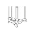 Veyrenvale Acrylic Chandelier-Moonnatur
