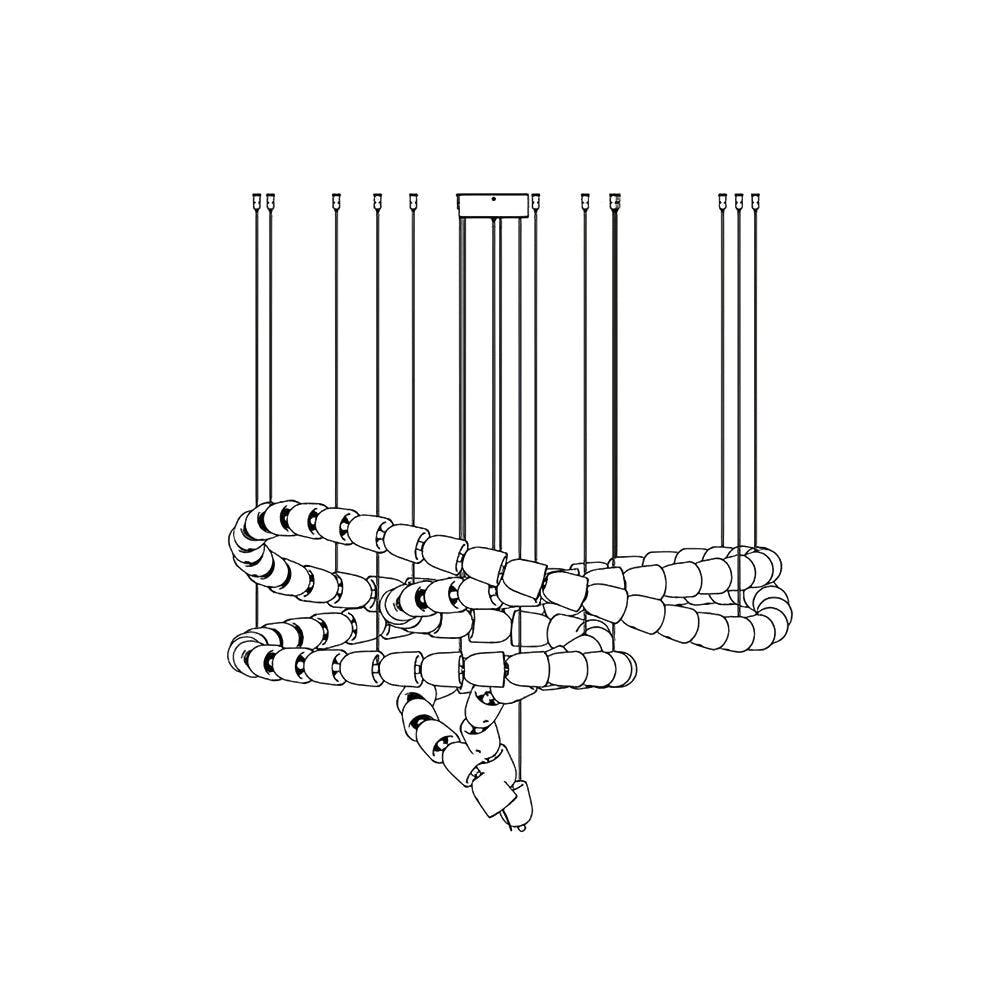 Veyrenvale Acrylic Chandelier-Moonnatur