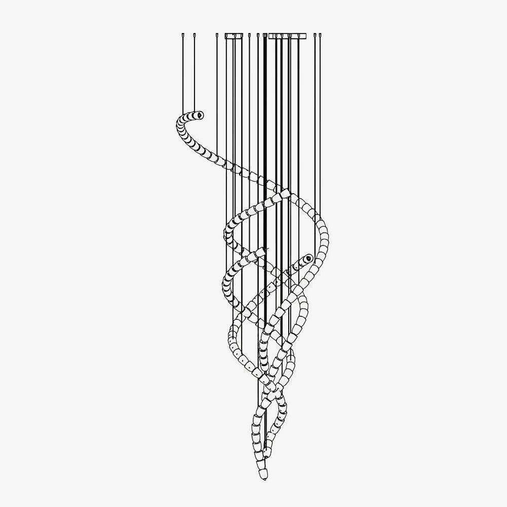 Veyrenvale Acrylic Chandelier-Moonnatur