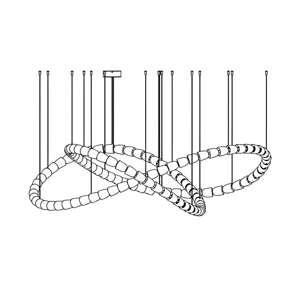 Wardenmere Acrylic Pendant Light-Moonnatur