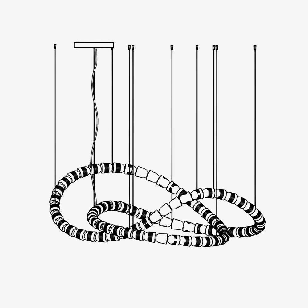 Woldenford Acrylic Chandelier-Moonnatur