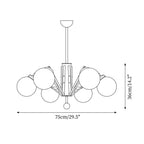 Breneleth Glass Chandelier-Moonnatur