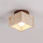 Barrowlark Travertine Ceiling Light-Moonnatur