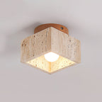 Barrowlark Travertine Ceiling Light-Moonnatur